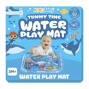Blue Tummy Time Water Play Mat